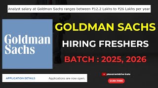 2025 Summer Internship or FullTime Analyst Role at Goldman Sachs  Application Tips amp Eligibility [upl. by Misaq709]