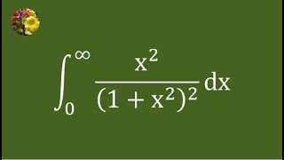 Solving improper integral using standard techniques [upl. by Ver]