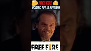 Poring pet is returned freefire trending freefireshorts shorts [upl. by Nilhtac458]