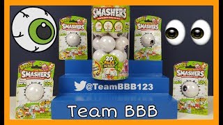 SMASHERS GROSS SERIES 2 HUGE PACK Zuru Smasher Smash the SmashBall Eyeball Collectible toys [upl. by Dnalor]