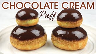 How To Make Chocolate Cream Puff Religieuse Au Chocolat Easy Cream Puff Recipe  How To Cuisine [upl. by Simsar]