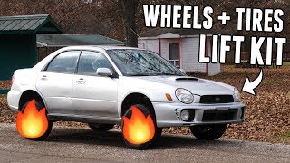 BUILT WRX Gets a 5 INCH LIFT KIT amp NEW WHEELSTIRES [upl. by Dryden878]