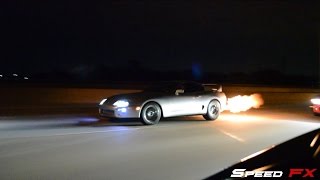 870WHP ZR1 VS 800WHP GT500AUTO W 1000whp Supra [upl. by Hanonew]