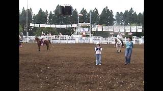 Jewell sings National Anthem at Clackamas County Fair Rodeo 8172010 [upl. by Nagap]