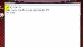 serial key for fifa 09 [upl. by Airol]