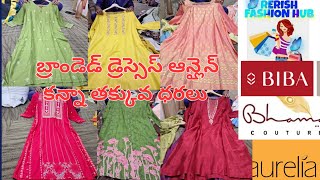 బ్రాండెడ్ డ్రెస్సెస్ ఆన్లైన్ కన్నా తక్కువ ధరలు  limited stock [upl. by Arracahs]