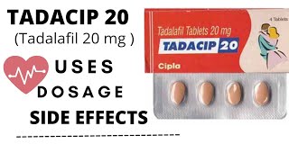 Tadacip 20 mg tablet uses in hindi  tadalafil 20 mg medicine of love Uses Side Effects Dosage [upl. by Eckart]