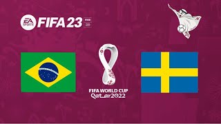 FIFA 23  Brasil vs Suecia  Copa do mundo Qatar 2022 Final [upl. by Buehrer]