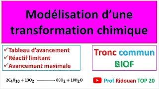 من اهم الدروس في الجدع المشترك modélisation dune transformation chimique [upl. by Kolivas765]