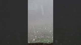 Hailstorm Hagel Grad 26082023 Benediktbeuern Germany [upl. by Nnaihs]