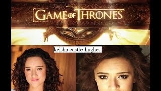 Game OF Thrones Keisha Castle Hughes  The Nativity StoryThe Vintners Luck And Whale Rider [upl. by Iinde563]