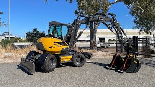 Mecalac 9MWR with tiltrotator handover video [upl. by Rafter]