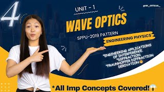 Unit1 Wave Optics Part4Eng Applications of InterferenceFresnel DiffractionFraunhoffer Diffrac [upl. by Notrem]