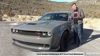 Review 2019 Dodge Challenger Scat Pack Widebody Manual [upl. by Eelrebmyk448]