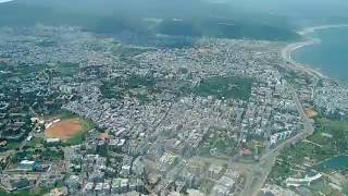 Flight Landing at Visakhapatnam Airport [upl. by Kenny]