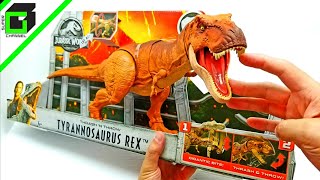 Thrash N Throw TRex JURASSIC WORLD FALLEN KINGDOM Toy by Mattel [upl. by Piselli]