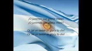 Argentine National Anthem  quotHimno Nacional Argentinoquot ESEN [upl. by Nodnalb]