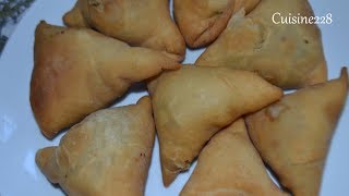 Beef Samosa  Bœuf Samosa [upl. by Llemij]