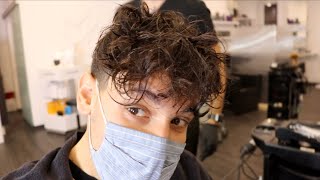 DAUERWELLE FÜR MÄNNER 💇🏻‍♂️ NUR 5 WICKLER 🤯  LOCKDOWN LOCKEN MIT D1IEC1 [upl. by Narot497]