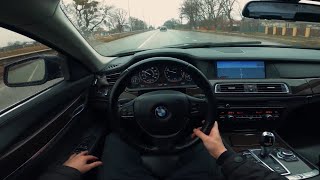 BMW 7 Series F02 740 Li 2011  30 AT  235 kwt 320 hp  POV Test Drive [upl. by Denton457]