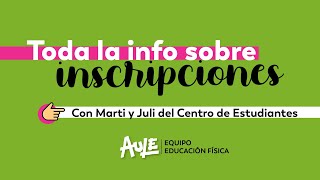 INSCRIPCIONES A MATERIAS Educación Física  Paso a paso con Marti y Juli del Centro de Estudiantes [upl. by Rednas]