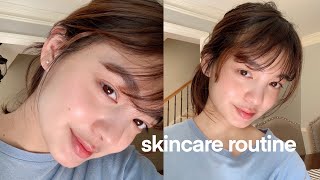 Skincare Routine for Glowy Glass Skin💧Morning amp Night Korean Skincare Routine for drynormal skin [upl. by Oirrad]