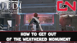 Jedi Fallen Order How to Get Out of Weathered Monument  Piston Puzzle Solution [upl. by Noira]