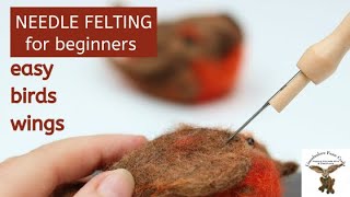 NEEDLE FELTED BIRDS WINGS  Lincolnshire Fenn Crafts [upl. by Towland]