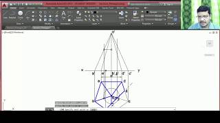 Sections of Solids  Pyramid problem using AutoCAD [upl. by Ysnil260]