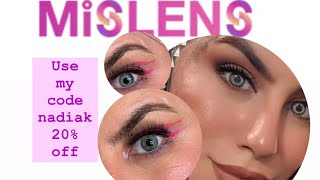 Contact coloured lenses  Mislens Contact lense Review [upl. by Woodhead713]