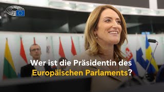 Roberta Metsola ist die Präsidentin des Europäischen Parlaments [upl. by Bernj58]