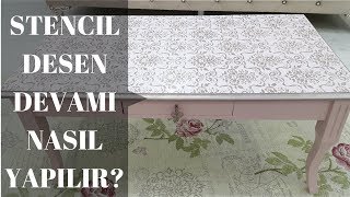 Stencil Şablon  Desen Devamını Sağlamak Nasıl Yapılır [upl. by Hsirt]