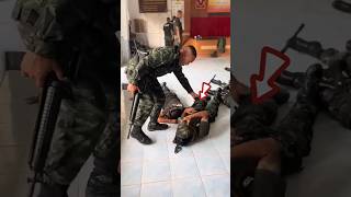 Officers Surprise Check on Sleeping Soldiers shortsvideo [upl. by Rhpotsirhc180]