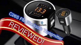 C26S Bluetooth FM Transmitter  Best Car Audio amp MP3 Player of 2019 [upl. by Licko]