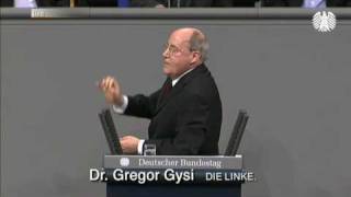 Gregor Gysi DIE LINKE Ziehen Sie die Bundeswehr noch 2010 ab [upl. by Etnuahc]