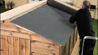 How To Felt A Shed Roof  Refelting A Shed Roof  Garden Ideas amp Tips  Homebase [upl. by Debee]