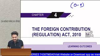 REVISION FCRA 2010 ✅ CA CMA Final  Sure Shot 4 Marks  Foreign Contribution [upl. by Yltneb]