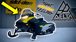 2021 SkiDoo Renegade 600 ACE Full Walk Around and Test Drive [upl. by Nosneh]