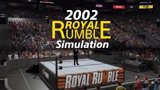 2002 Royal Rumble Simulation  WWE 2K23 [upl. by Pennebaker1]