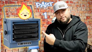 How to Install an Electric Garage Heater  Part 1  Complete Install  Ainpota 7500W 240v [upl. by Anahoj]