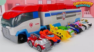 Toy Learning Video for Kids  Paw Patrol True Metal Vehicles Biggest Race [upl. by Megdal]