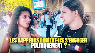 Un Rappeur doitil exprimer son AVIS POLITIQUE  🤔 Microtrottoir à Marseille🎤 [upl. by Inalaehon]