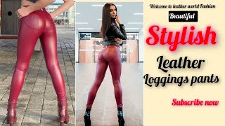 Demanding Graceful collection of faux leather leggings ideas for womenlatest leggings pant 2024 [upl. by Atisor]