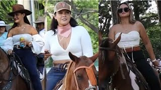 Incredible Women Horseback Riders Cabalgata La Guacima 3 [upl. by Narmak]