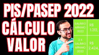 CÁLCULO PISPASEP 2022  MÉDIA SALARIAL DE ATÉ DOIS SALÁRIOS MÍNIMOS PARA RECEBER O ABONO SALARIAL [upl. by Ciri]