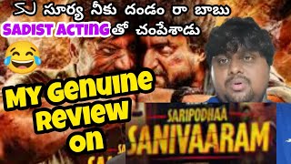 Saripodha Sanivaaram Public Talk  Saripodha Sanivaram Movie Review  Saripodha Sanivaaram Review [upl. by Herbie]