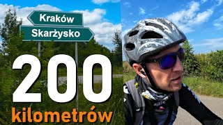 200 km na rowerze  Kraków  SkarżyskoKamienna [upl. by Alolomo]