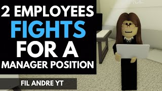 Brookhaven RP  ROBLOX  2 EMPLOYEES FIGHTS FOR A MANAGER POSITION [upl. by Tamsky]