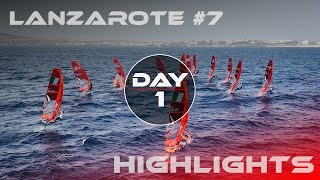 Official Highlights Day 1  iQFOiL International Games Lanzarote 7 [upl. by Aihseyk]