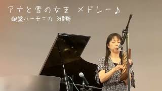 【アナと雪の女王メドレー】を3種類の《鍵盤ハーモニカ》で演奏してみた♪  From 【Frozen】melodica♪ [upl. by Enovahs]